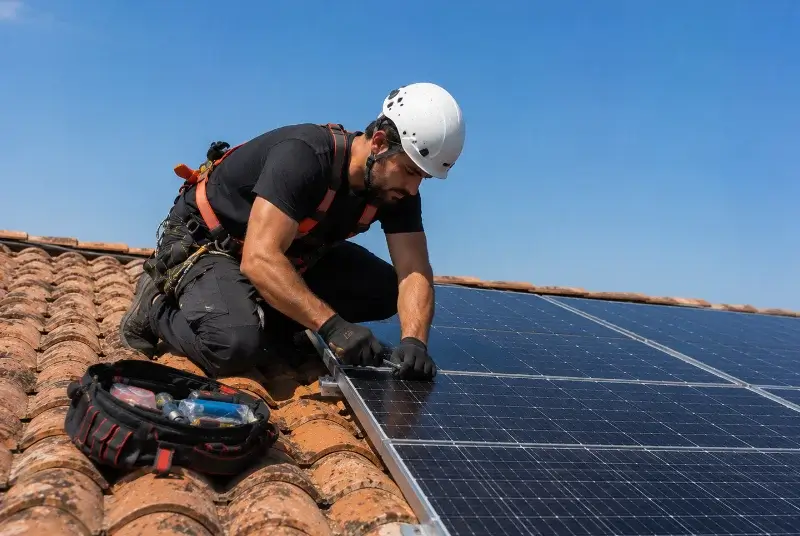 Maintenance et monitoring de panneaux solaires à Beuste